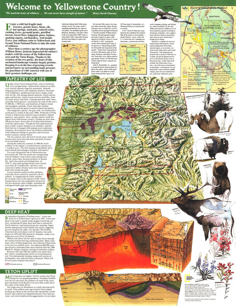 Yellowstone And Grand Teton Map 1989 Side 2 Maps.com