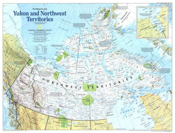 1997 Map Yukon And Northwest Territories Map 1997 | Map Geek.com