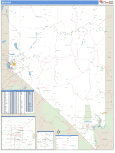 Nevada ZIP Code Wall Map