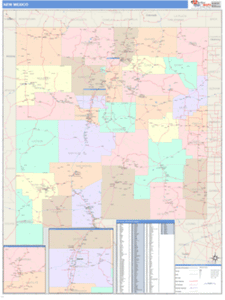 New Mexico Business Wall Map