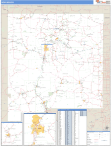 New Mexico ZIP Code Wall Map
