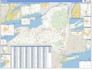 New York ZIP Code Wall Map