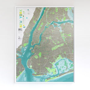 New York City Map, Version 1 by Future Mapping Company