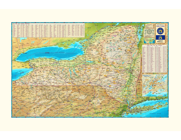 New York Wall Map Maps.com