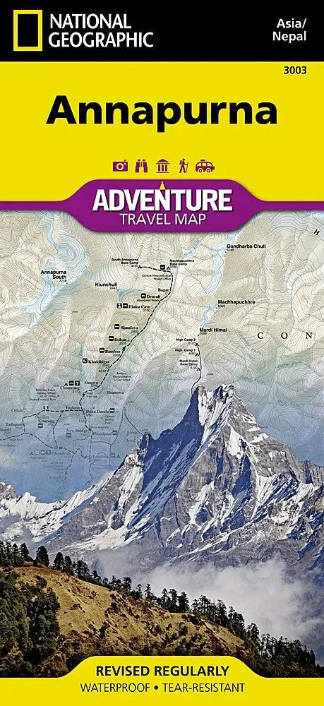 National Geographic ADVENTUREMap of Annapurna Eastview