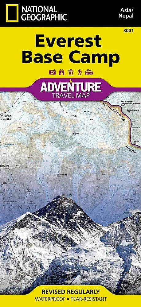 National Geographic Everest Base Camp Adventure Map Eastview