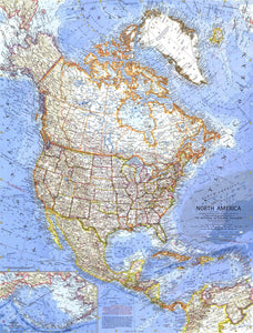 North America Map 1964