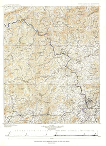 North Carolina Tennessee Cumerberland Blue Ridge 1889