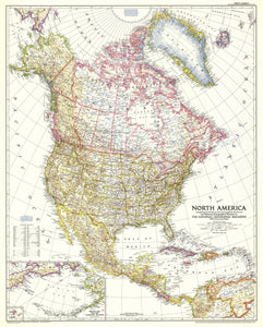North America Map 1952