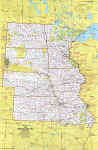 North Central States Map 1974