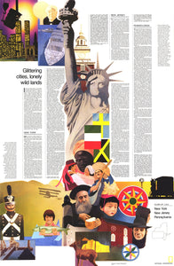 Northeast, USA Map 1978: Glittering Cities, Lonely Wild Lands