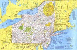 Northeast, USA Map 1978