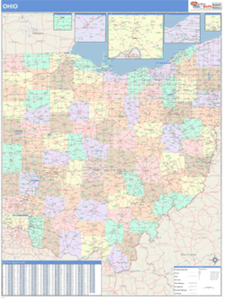 Ohio Business Wall Map