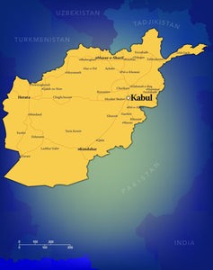 Afghanistan Wall Map
