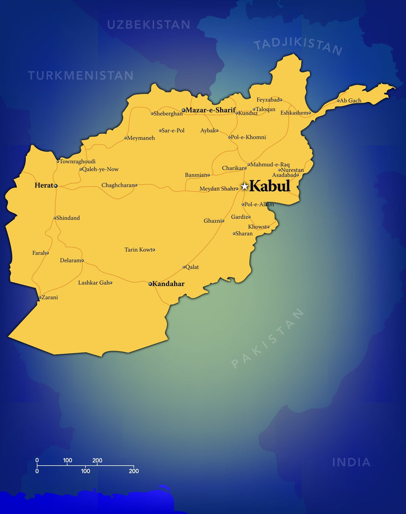 Afghanistan Wall Map Maps.com