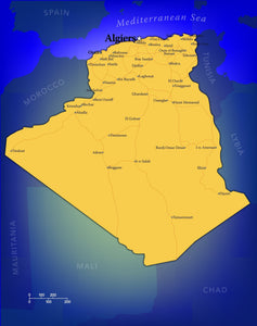 Algeria Wall Map