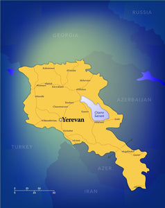 Armenia Wall Map