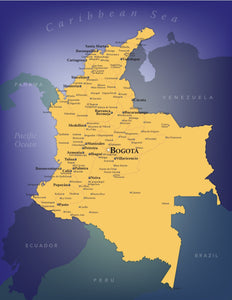 Colombia Wall Map