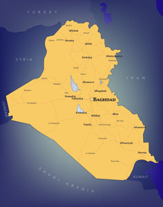 Iraq Wall Map