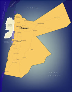 Jordan Wall Map