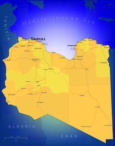 Libya Wall Map