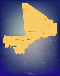 Mali Wall Map