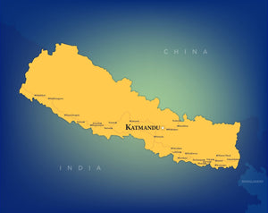 Nepal Wall Map