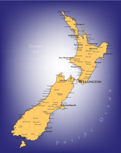 New Zealand Wall Map