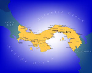Panama Wall Map