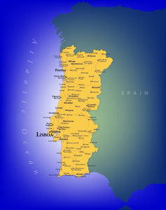 Portugal Wall Map