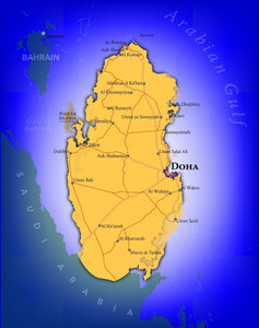 Qatar Wall Map