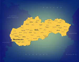 Slovakia Wall Map