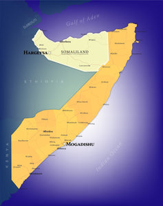 Somalia Wall Map