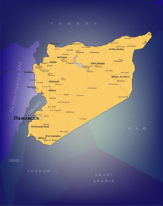 Syria Wall Map