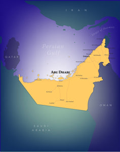 United Arab Emirates Wall Map