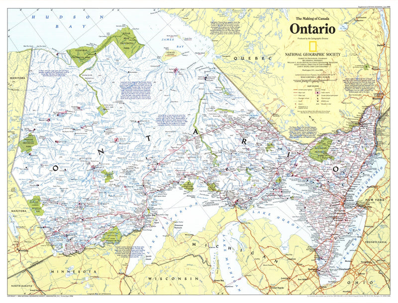 Ontario Map 1996 Side 2 Maps.com