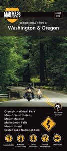 Oregon and Washington, Regional Scenic Tours by MAD Maps