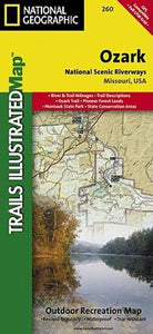 Ozark National Scenic Riverways, Folded Map by National Geographic