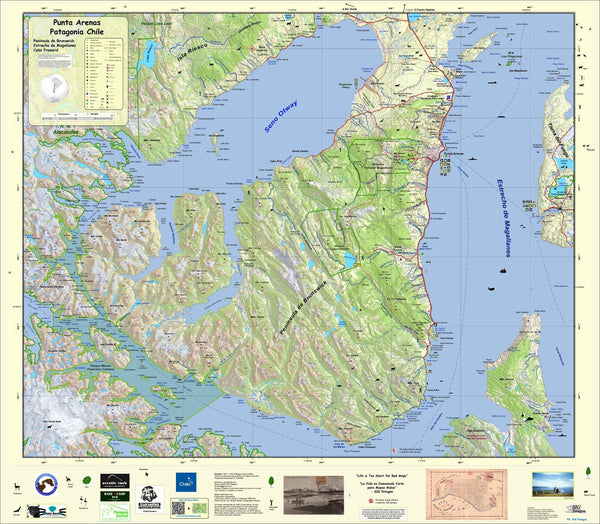 Punta Arenas Brunswick Peninsula Maps.com