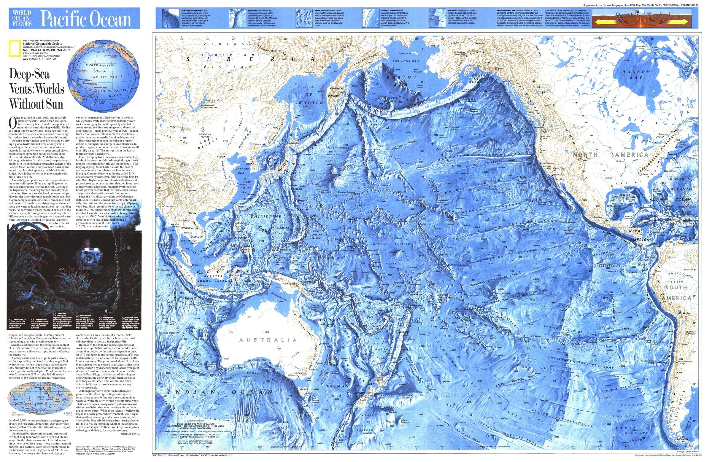 Pacific Map Def Map National Geographic Pacific Ocean Map | Map Geek.com