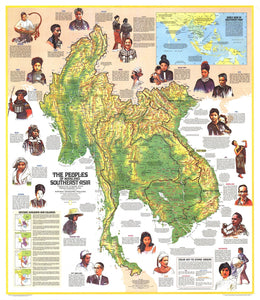 Peoples Of Mainland Southeast Asia Map 1971