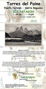 Torres del Paine Travel Map (Spanish Edition)