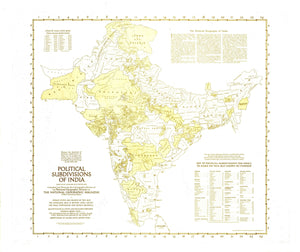 Political Subdivisions Of India Map 1946