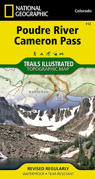 Poudre River and Cameron Pass, Colorado, Folded Map by National Geographic Eastview