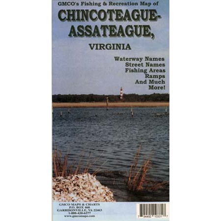 Cover of Chincoteague-Assateague Virginia Fishing & Visitor's Map by GMCO Maps & Charts