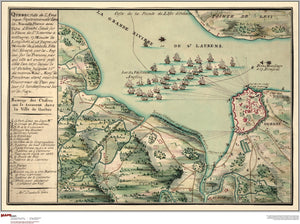 Quebec Antique Wall Map