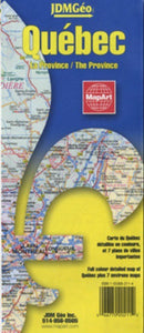 Quebec Province, Canada Travel Map