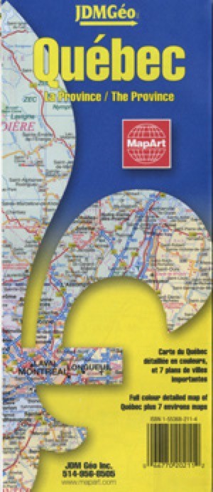 Quebec Province, Canada Travel Map Eastview