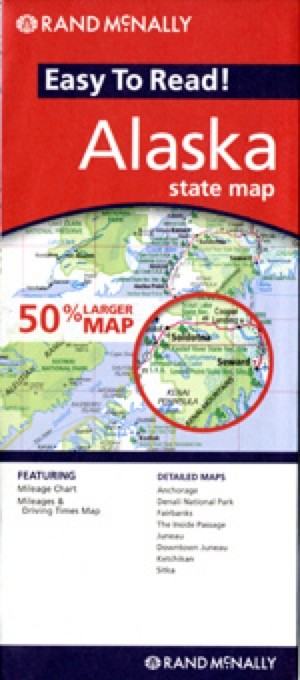 Rand McNally Alaska Travel Map Eastview