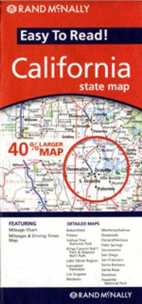 Rand McNally California Travel Map Eastview